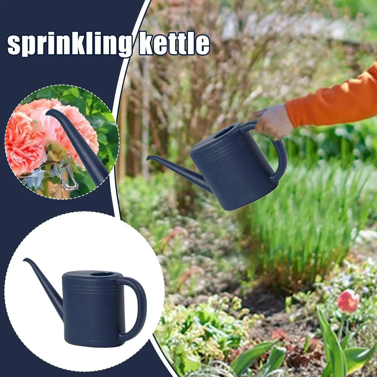 1L Long Spout Indoor Plant Watering Can | Portable & Lightweight Indoor Watering Can QXL
