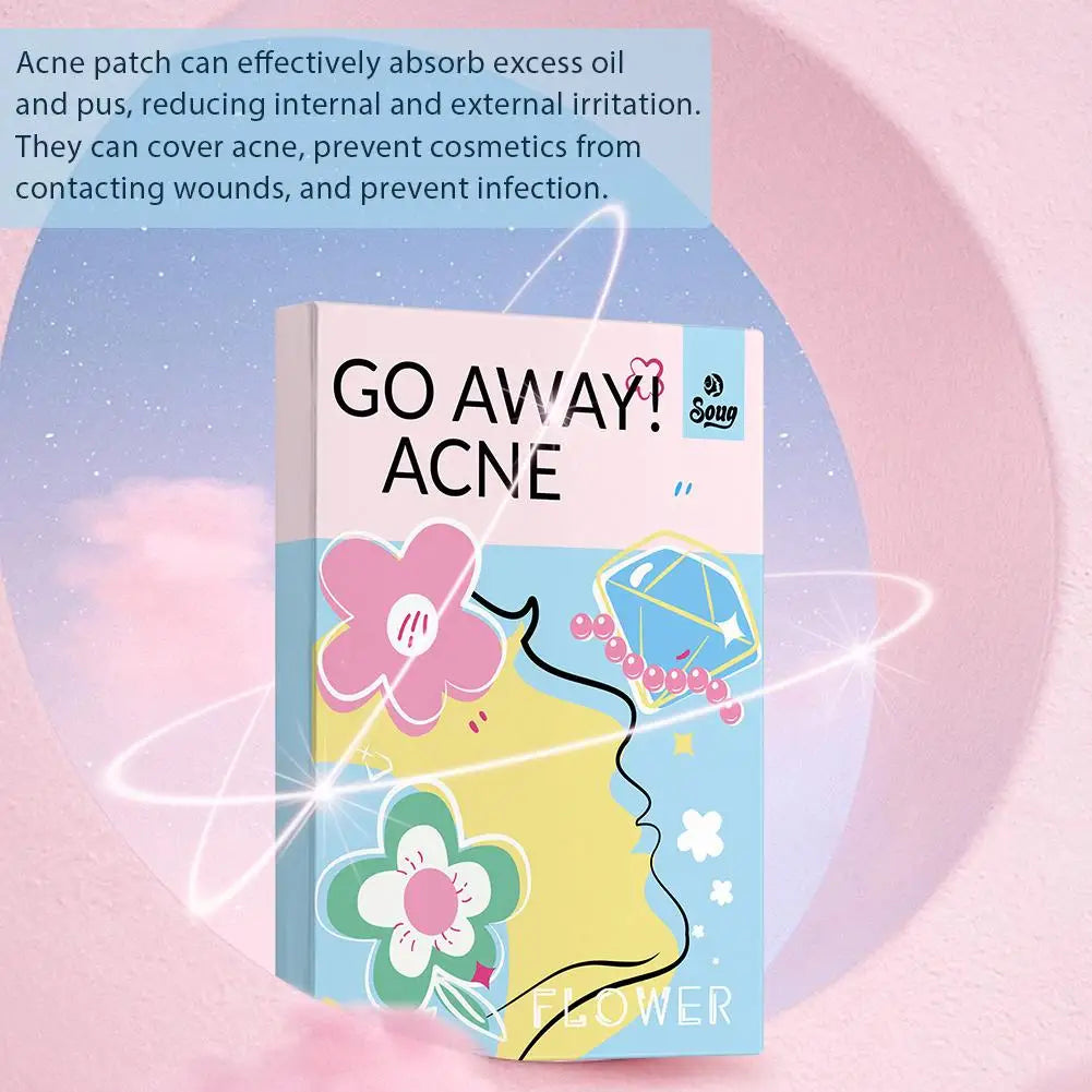 Flower-Shaped Hydrogel Blemish Patches | Pearl & Diamond Design Hydrogel Blemish Patch QXL