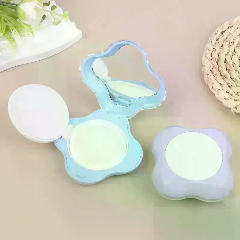 Empty Air Cushion Foundation Case with Puff, Sponge & Mirror Refillable Makeup Compact QXL