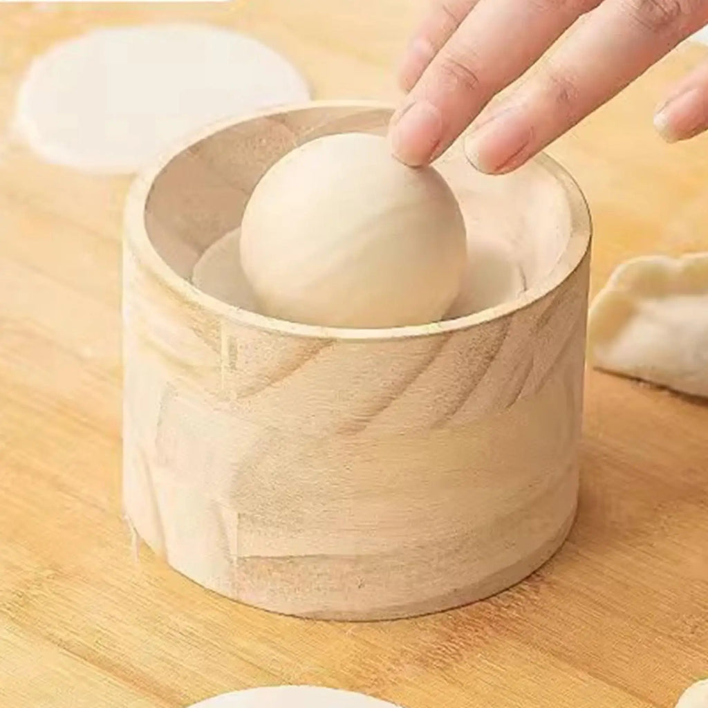 Wood Dumpling Wrapper Press Maker | Non-Stick Rolling Mold Dumpling Press Maker QXL