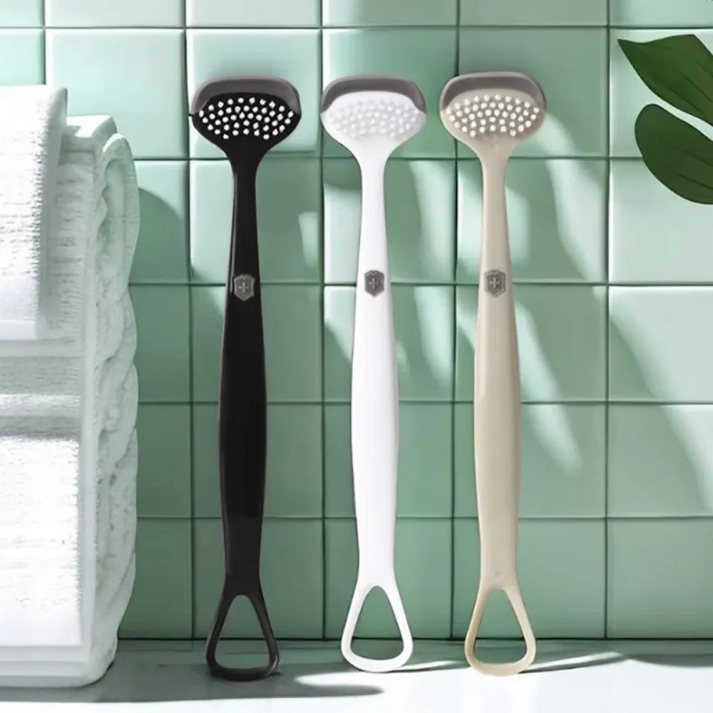 Triple-Effect Silicone Tongue Scraper | Fresh Breath Cleaner Tongue Scraper QXL