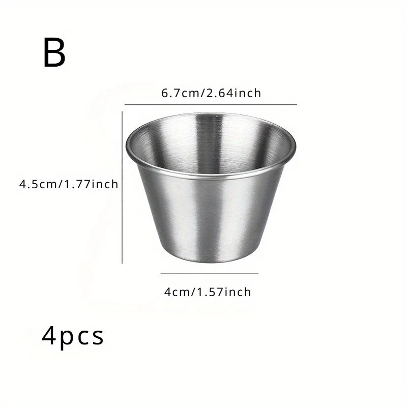 Stainless Steel Dipping Sauce Cups | Ramekins & Saucers Dipping Sauce Cups QXL