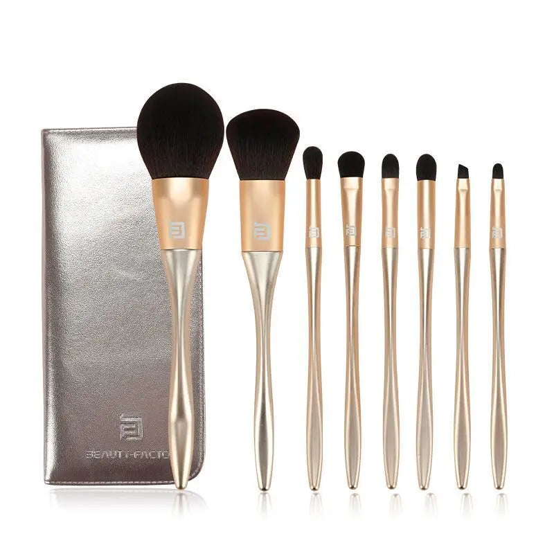 8-Piece Professional Makeup Brush Set | Wool Fiber Glove Brushes Makeup Brush Set QXL Beauty factor makeup