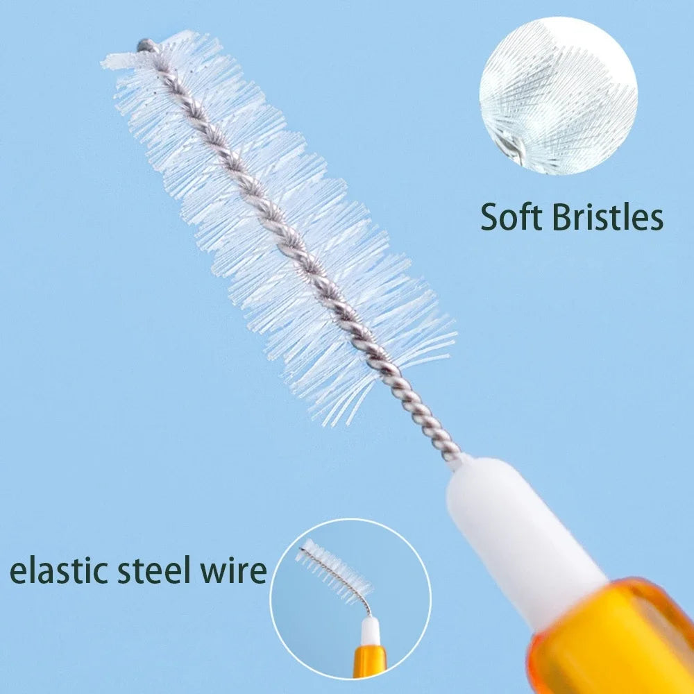 30-Pack Interdental Brushes | 5 Sizes for Braces & Implants Interdental Brush Set QXL