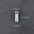 Waterproof Stainless Steel Capsule Pill Case | Mini EDC Holder Capsule Pill Case QXL Silver