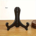 Foldable Transparent Plate Display Stand | Plastic Easel Holder Plate Display Stand QXL Black