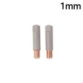 2-Pack 15AK MIG Welding Contact Tips | Coated Copper M6 25mm Welding Contact Tips QXL 1mm