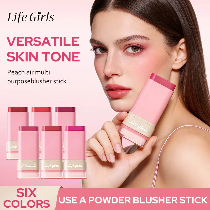 Life Girls Peach Air Blush Stick | Multi-Purpose Highlight & Blush Blush Stick QXL