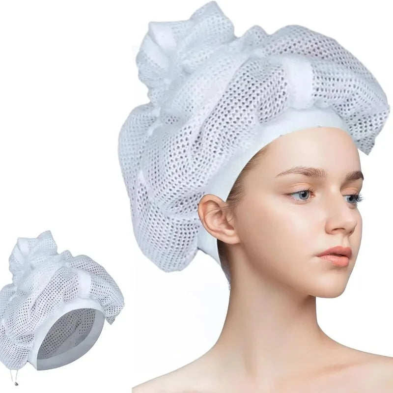 Wide-Brim Elastic Hair Band Nightcap | Sleep & Style Hat Hair Nightcap QXL