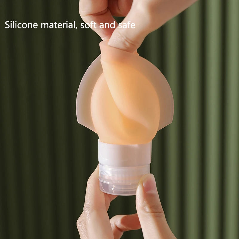 3-Pack Silicone Refillable Travel Bottles 60ml/90ml Set Travel Bottle Set QXL