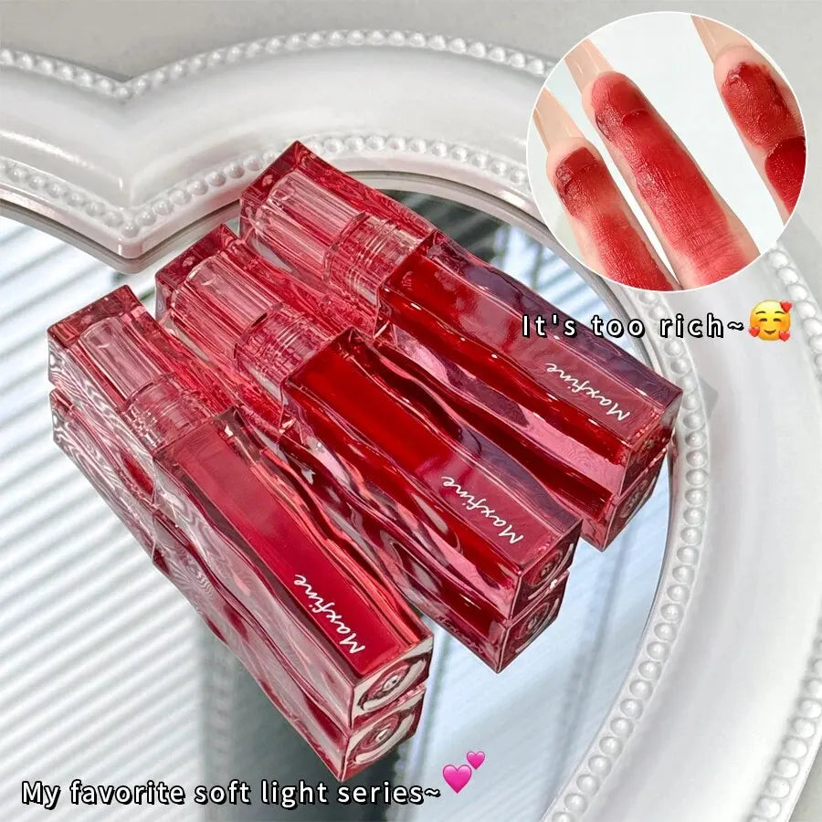 MAXFINE Moisturizing Lip Glaze – Pigmented & Waterproof Liquid Lip Glaze QXL