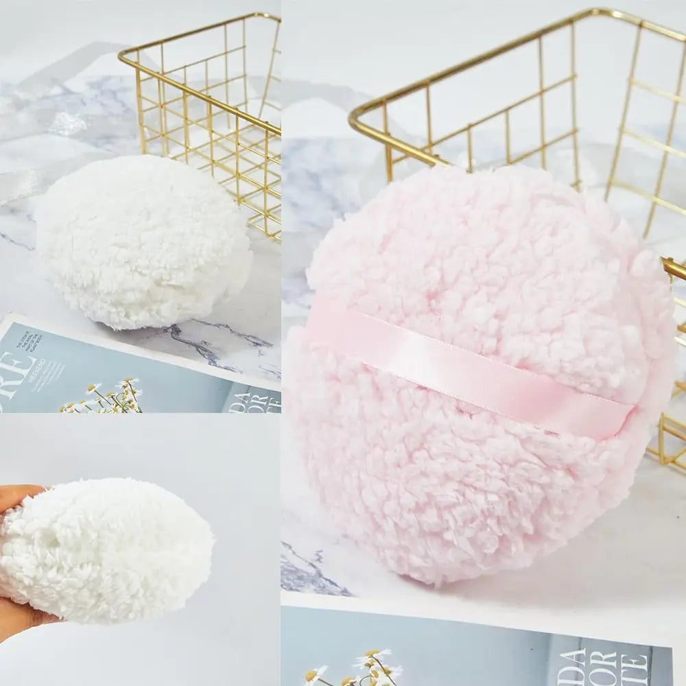 Extra Large Long Plush Powder Puff – Body & Face Applicator Powder Puff Applicator QXL