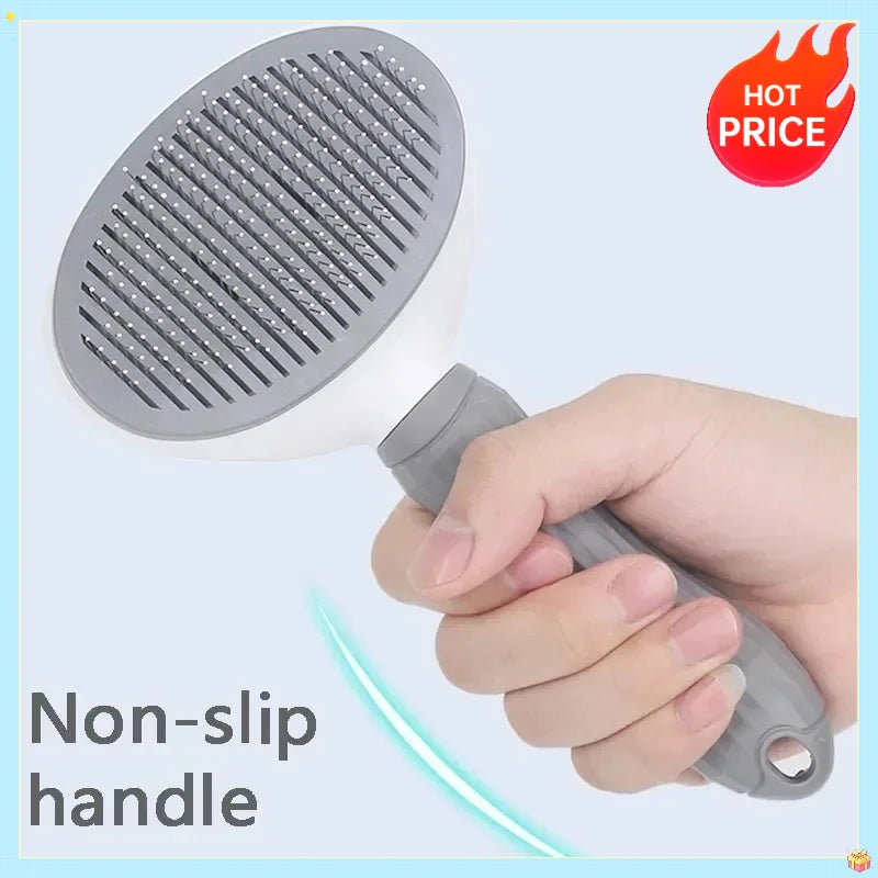 Self-Cleaning Pet Grooming Brush | Dog & Cat Dematting Comb Pet Grooming Brush QXL
