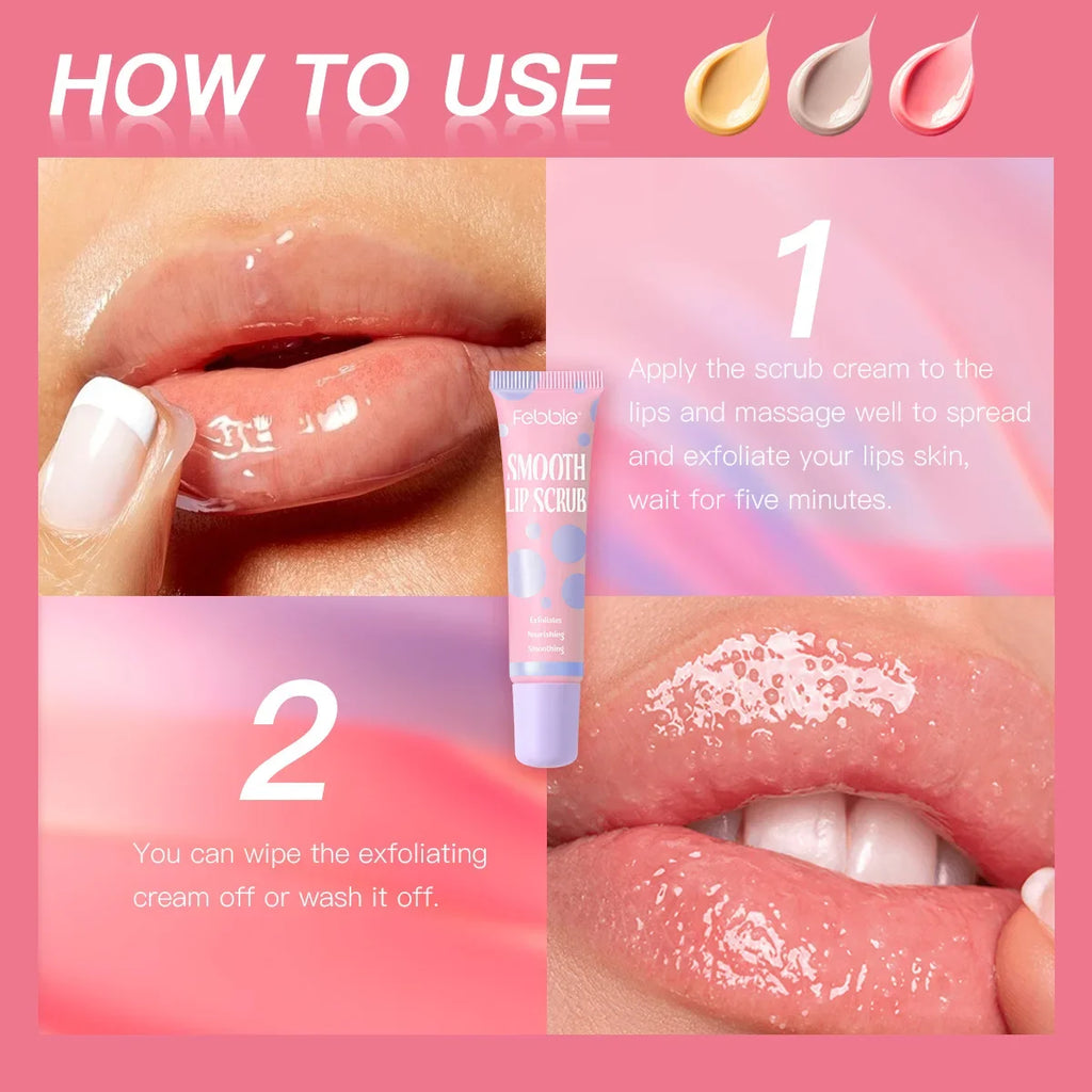 SAS Moisturizing Lip Scrub – Exfoliate, Brighten & Nourish Lip Scrub QXL
