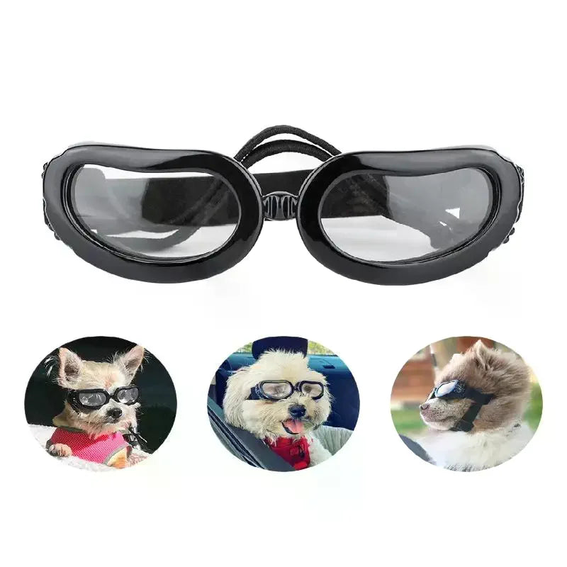 Adjustable Dog Goggles – UV & Windproof Pet Sunglasses Pet Eye Protection QXL