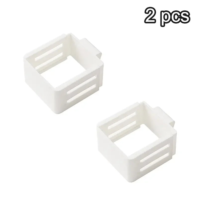2-Pack Adjustable Fridge Door Bins | Secure-Clasp Organizer Fridge Door Organizer QXL 2pcs