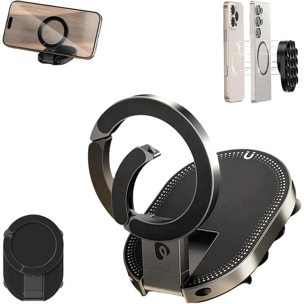 360° Magnetic Car Phone Mount | Foldable & Compact Holder Magnetic Car Mount QXL
