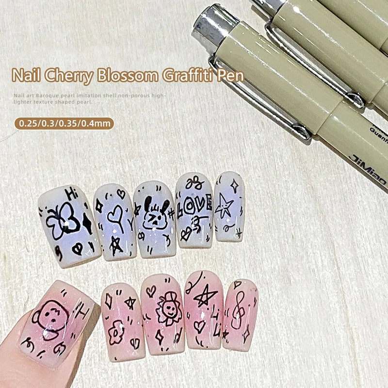 Nail Art Graffiti Line Pen | Gel Painting Detail Sketching Tool Nail Art Pen QXL