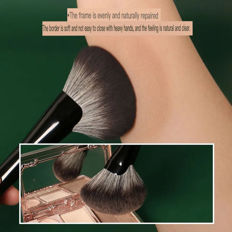 Large Slanted Contour Brush – Fluffy Soft Sculpting Makeup Tool Contour Makeup Brush QXL