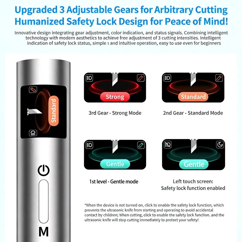 Dreamburgh DC 12V Ultrasonic Cutting Knife | DIY Titanium Tool Ultrasonic Cutting Tool QXL