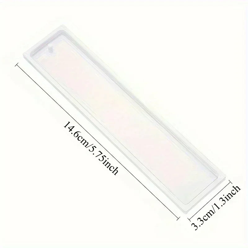 5-Piece Rectangular Epoxy Resin Bookmark Silicone Mold Set DIY Resin Craft Mold QXL