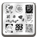 Nail Stamping Plates – Marble, Leaves & Animals Series Nail Stamping Plate QXL BT08