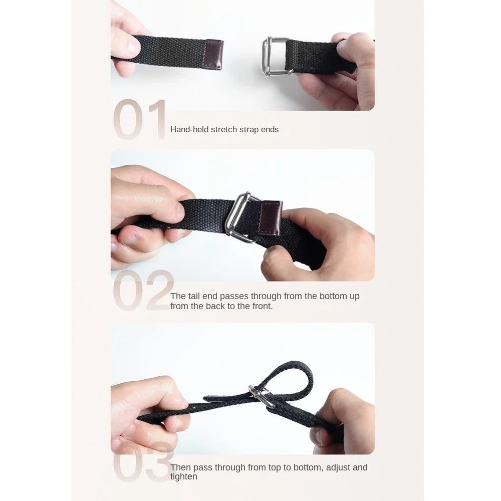 Cotton Yoga Stretch Belt | Flexibility Strap 180cm Yoga Stretch Strap QXL