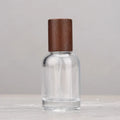 30ml Refillable Glass Perfume Spray Bottle with Walnut Cap Perfume Spray Bottle QXL 30ml Deep beech