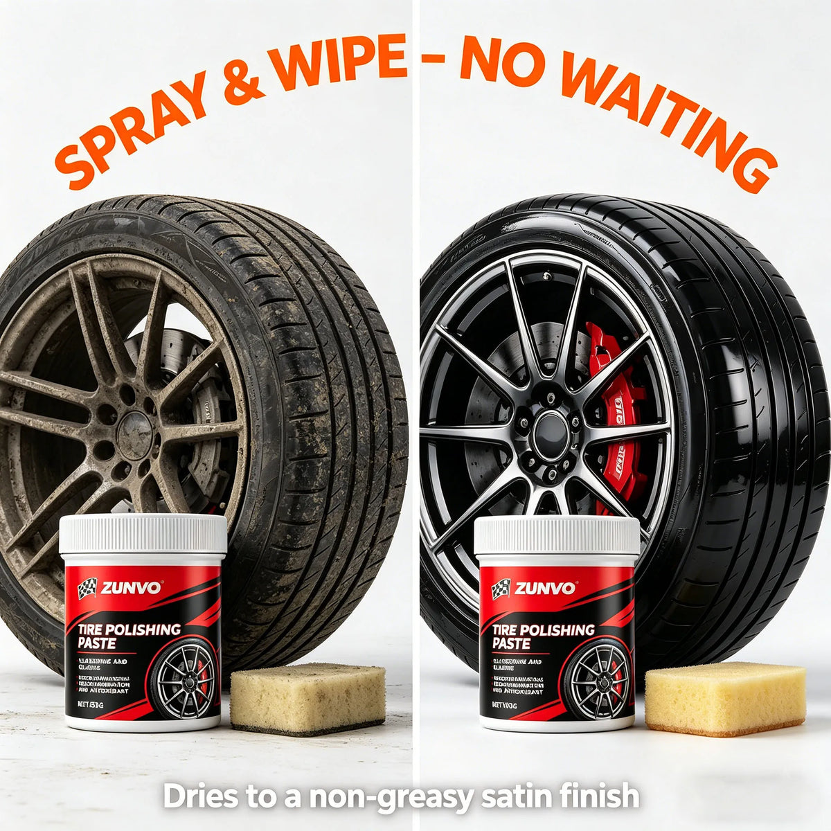 Tire Polishing Paste – Blacken, Glaze & Protect Car Tires Tire Polishing Paste QXL