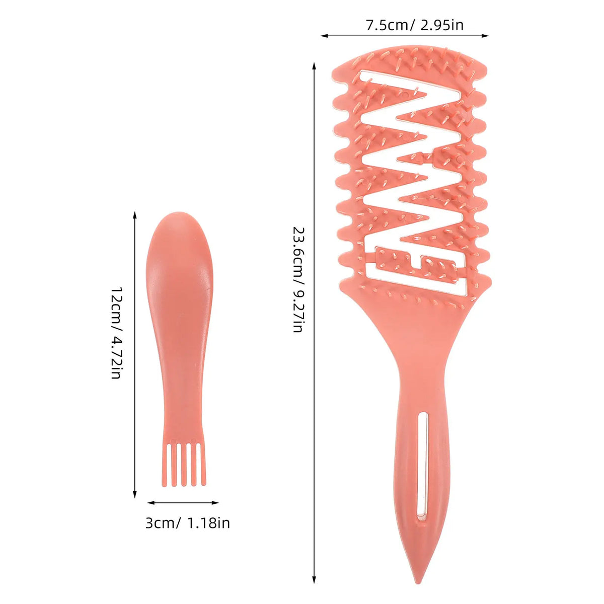 2-Piece Hair Comb Set – Teasing, Parting & Tube Squeezer Hair Styling Comb Set QXL