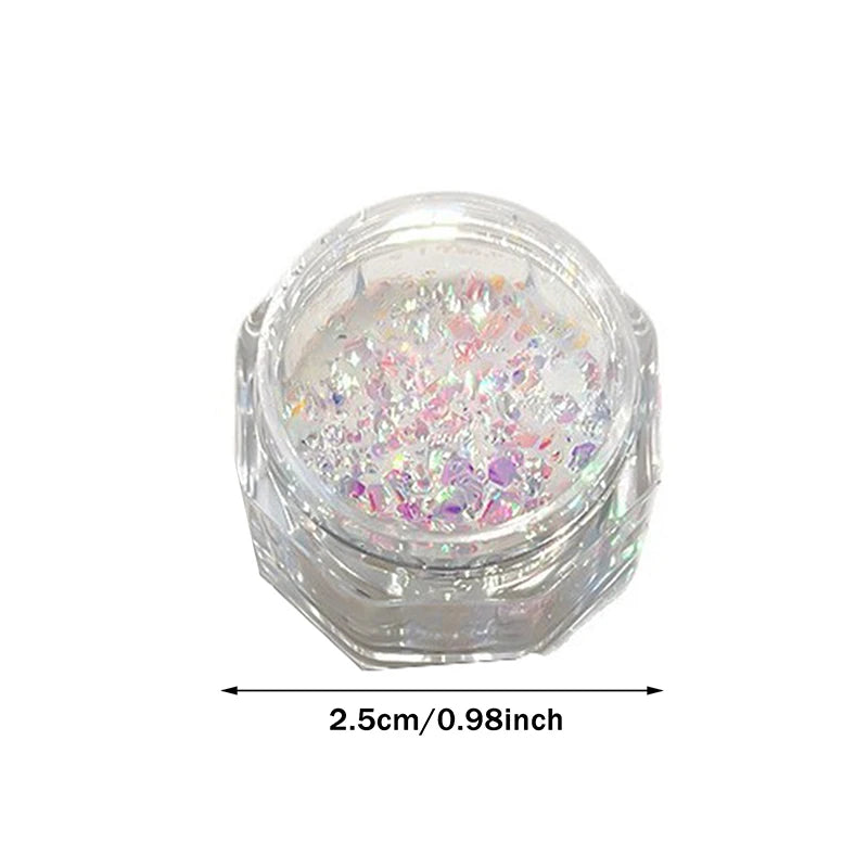 Mermaid Holographic Nail Glitter Flakes & Laser Sequins Nail Art Glitter QXL