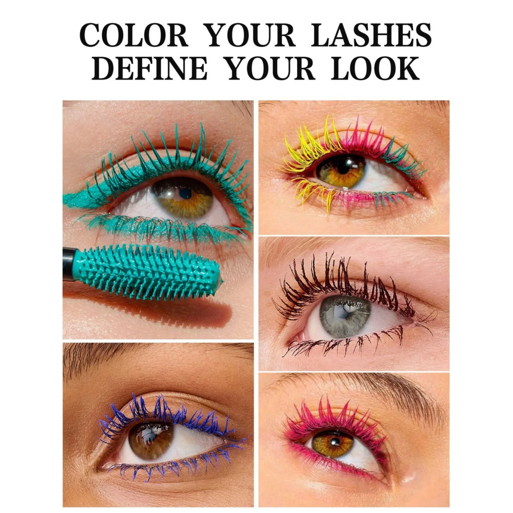 Handaiyan Color Mascara | Waterproof, Volumizing, 10 Shades Color Mascara QXL