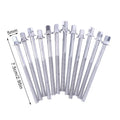 12-Pack Drum Tension Rods 5/6mm Lug Bolts with Washers Drum Replacement Parts QXL A2