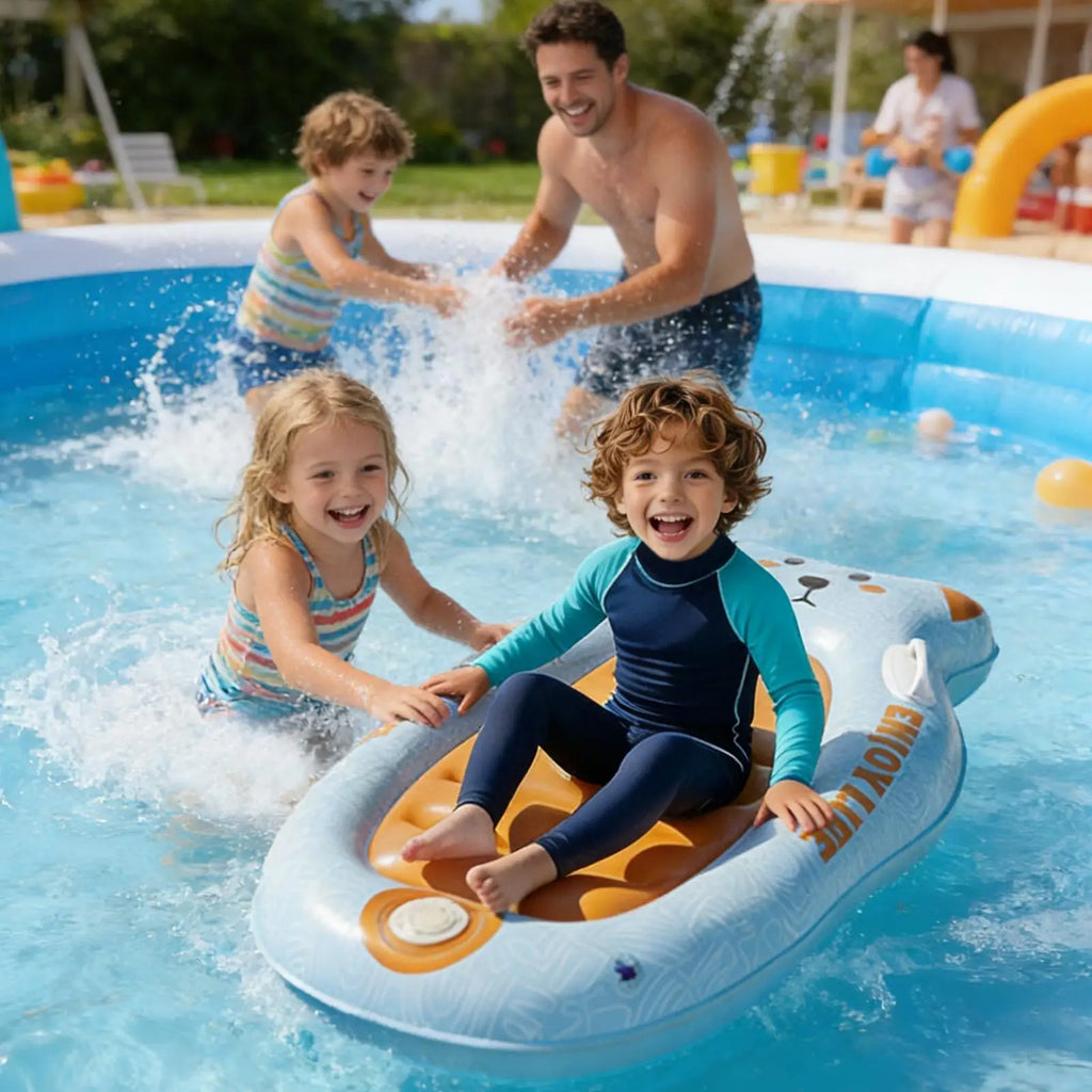 Kids Inflatable Surfboard with Handles | Beach & Pool Float Inflatable Surfboard QXL