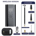 Wireless Portable Air Compressor Pump | Car Tire Inflator Portable Tire Inflator QXL black 5 2