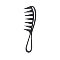 Shark Jumbo Wide Tooth Hair Comb | Black Handle Grip Wide Tooth Hair Comb QXL Black