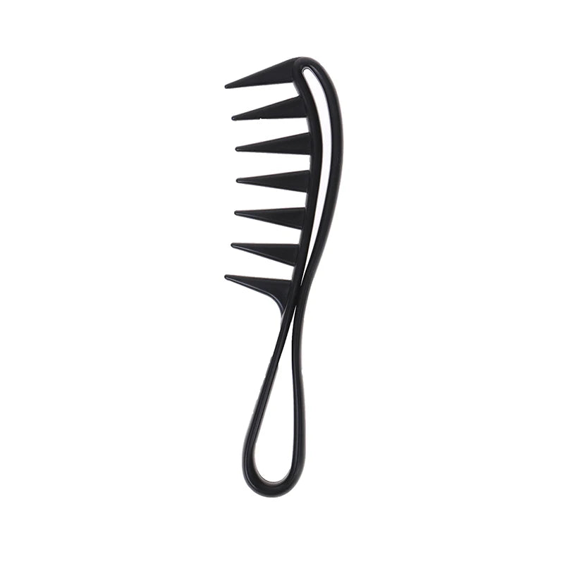 Shark Jumbo Wide Tooth Hair Comb | Black Handle Grip Wide Tooth Hair Comb QXL Black