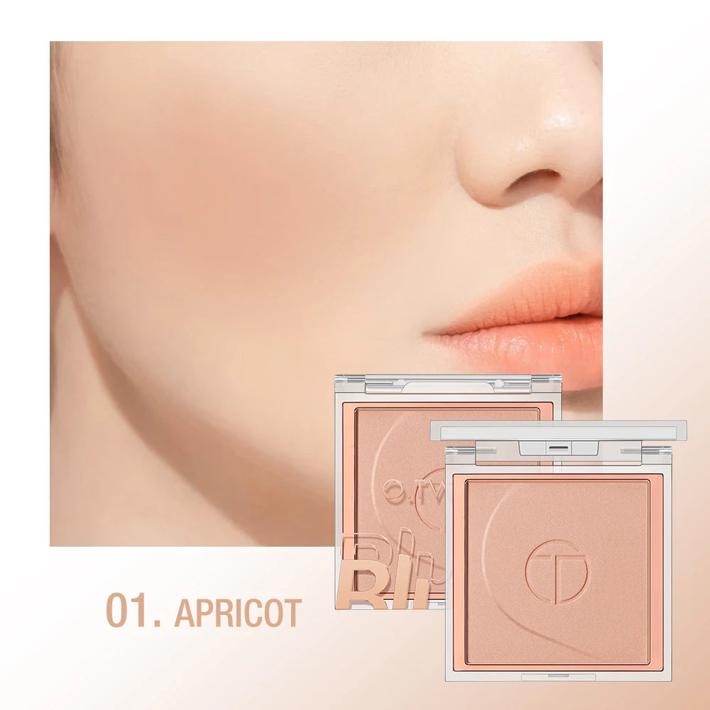O.TWO.O 6-Color Blush Palette | Mineral Powder Cheek Contour Blush Palette QXL 01 APRICOT