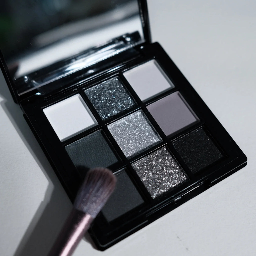 JUJU Dream 9-Shade Smoky Eyeshadow Palette | Black & Silver Eyeshadow Palette QXL