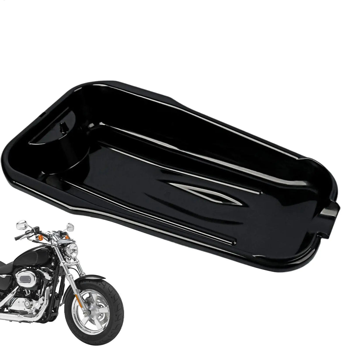 Large Motorcycle Oil Drain Pan | Leak-Proof Engine Maintenance Oil Drain Pan QXL
