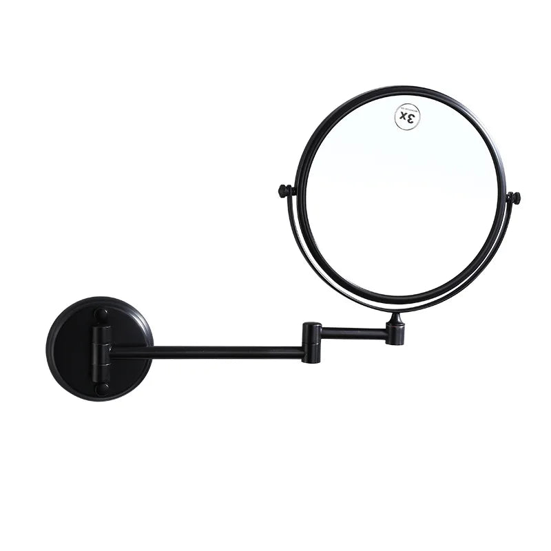 6/8 Inch 360° Rotating Wall Mount Makeup Mirror | 3X Magnification Wall Mount Vanity Mirror QXL