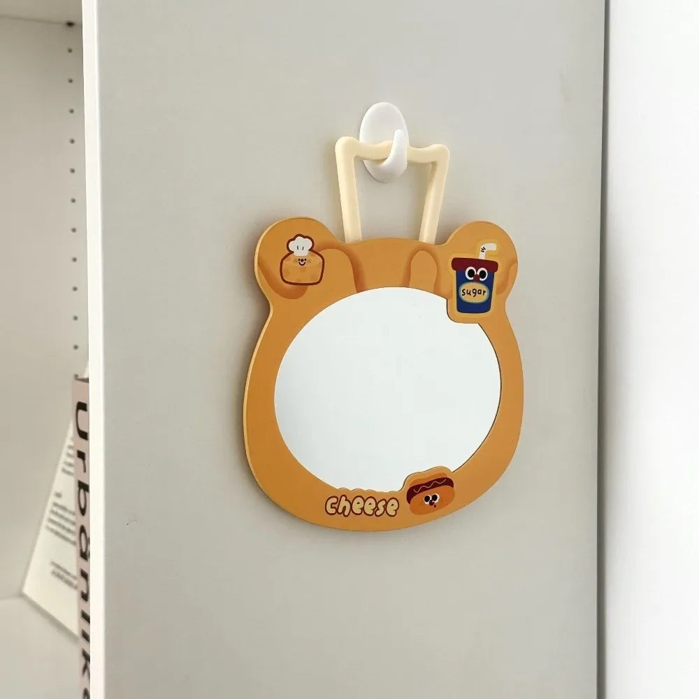 Cute Bear Head Foldable Vanity Mirror | Stand or Wall Mount Foldable Vanity Mirror QXL