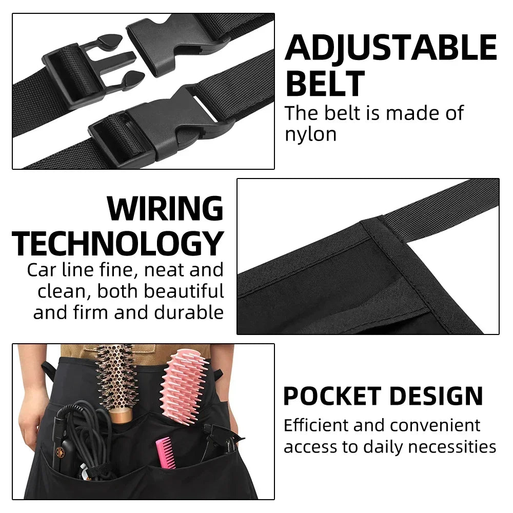 Versatile Waist Apron | 5 Pockets, Water-Resistant Tool Pouch Waist Apron QXL