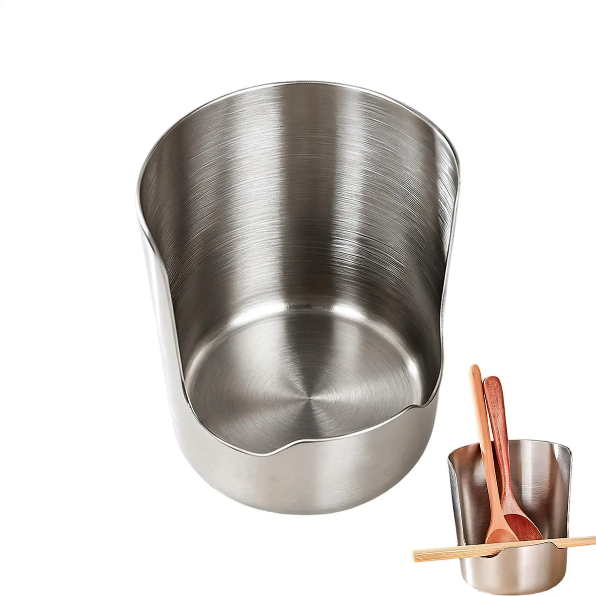 Stainless Steel Spoon Holder & Pot Lid Organizer | Kitchen Rack Kitchen Utensil Holder QXL