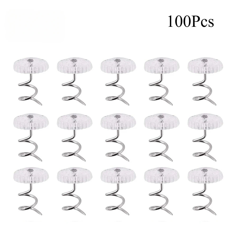 Stainless Steel Twist Pins for Bed Skirts & Slipcovers | 50–100pk Upholstery Twist Pins QXL 100ps