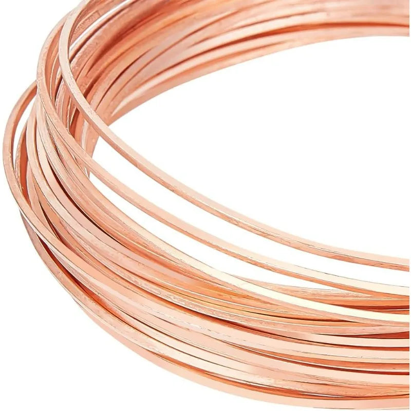 20 Gauge Square Bare Copper Wire 19.6 Ft | DIY Jewelry Craft Jewelry Craft Wire QXL