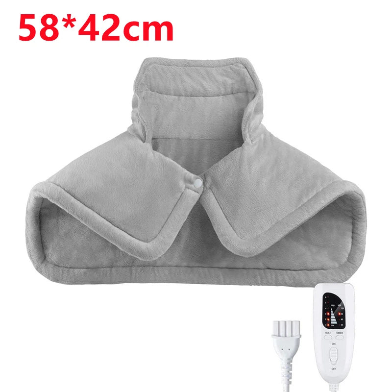 Dreamburgh Electric Heating Shawl | 6-Speed Temp, 4-Speed Timer Electric Heating Shawl QXL 58 x 42cm EU Plug
