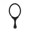 Vintage Carved Handheld Makeup Mirror | European Classic Handheld Makeup Mirror QXL black