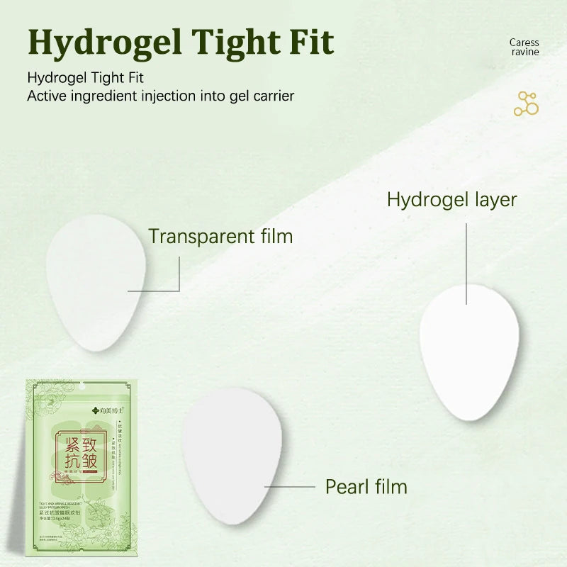 Collagen Gel Anti-Wrinkle Face Patches | Forehead & Smile Lines Anti-Wrinkle Face Patch QXL