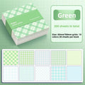 Colorful Gridded Memo Pads – Adhesive-Free Note Sheets Gridded Memo Pad QXL green 200 sheets